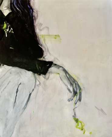 Isabella Paier: Fields of Gold; Forgotten Vibrations, MT-Leinen, 120x100cm 2025